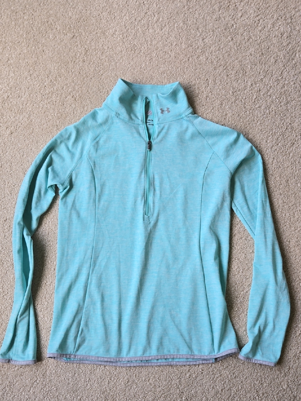 Under Armour Light Mint Quarter-Zip Pullover